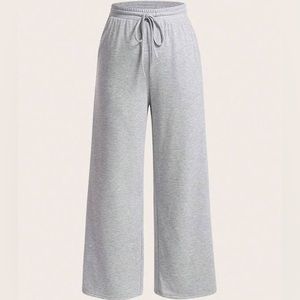 Wide Leg Grey Sweatpants